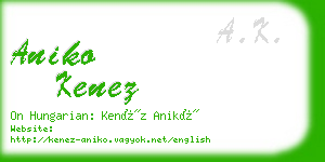 aniko kenez business card